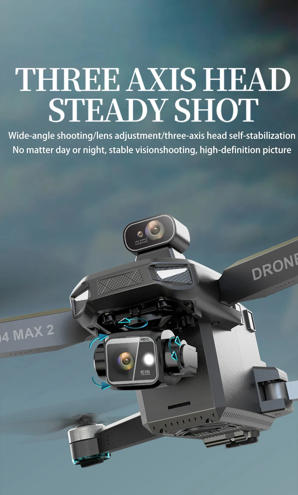 KF104 MAX2 4K Dual Camera Professional Drone with Screen RC Quadcopter GPS Wide Angle 3-Axis Gimbal Obstacle Avoidance Aircraft