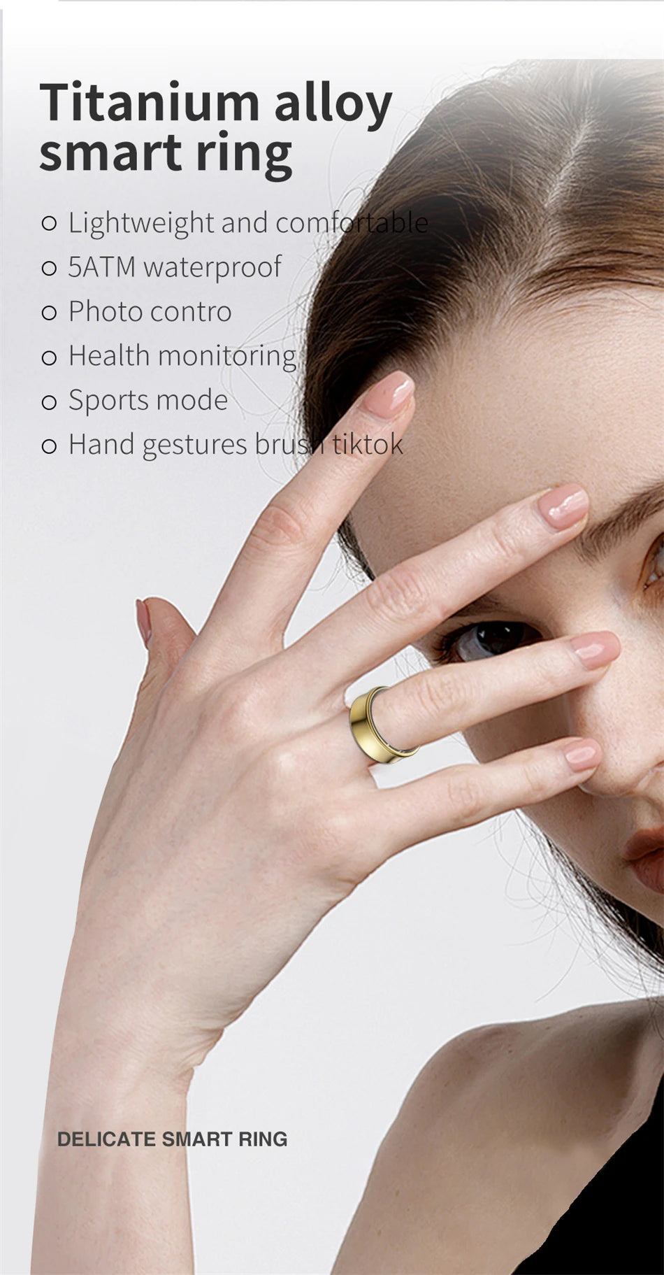 For Samsung Galaxy Smart Ring Men Blood Oxygen Sleep Monitoring GPS Motion Track IP68&5ATM Waterproof Smartring For Android IOS