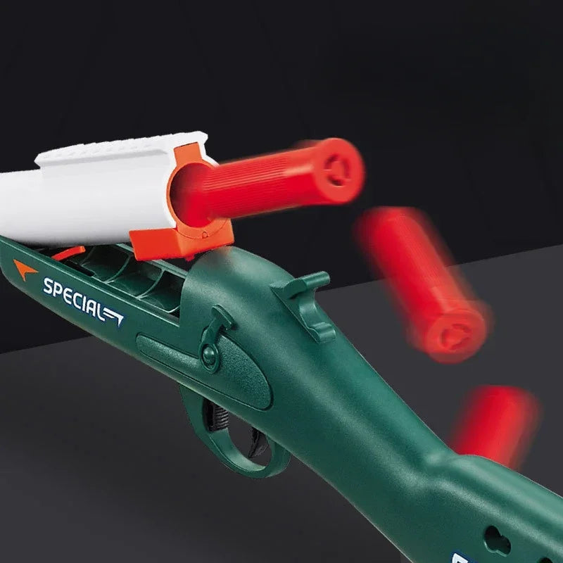 Mini S686 Shell Throwing Soft Bullet Launcher Toy Gun Airsoft Foam Bullet Blaster CS Outdoor Weapon Children Pistol