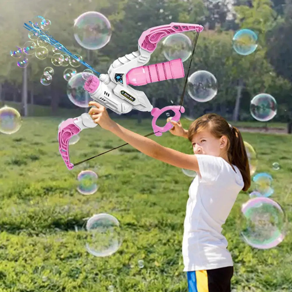69Holes Rocket Bubble Gun ，Automatic Bubbles Machine Gun Launcher Shape Blower Soap Toys For Kid Bubble Machine Party Supplies