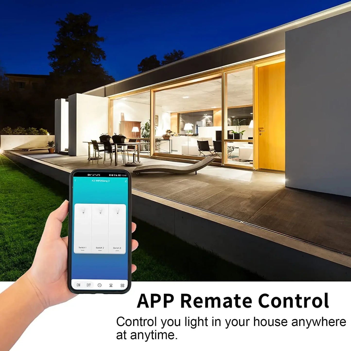 Wifi Smart Light Switch EU 86 Glass Screen Touch Panel Voice Control Wireless Wall Switches with Alexa Google Home 1/2/3/4 Gang