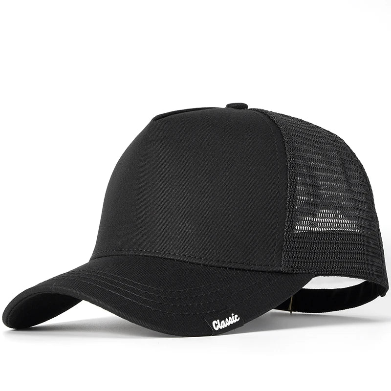 Big Head High Baseball Cap for Men Women Back Mesh Summer Breathable Sun Hat Light Weight  Trucker Sports Golf Hat Outdoor Hats