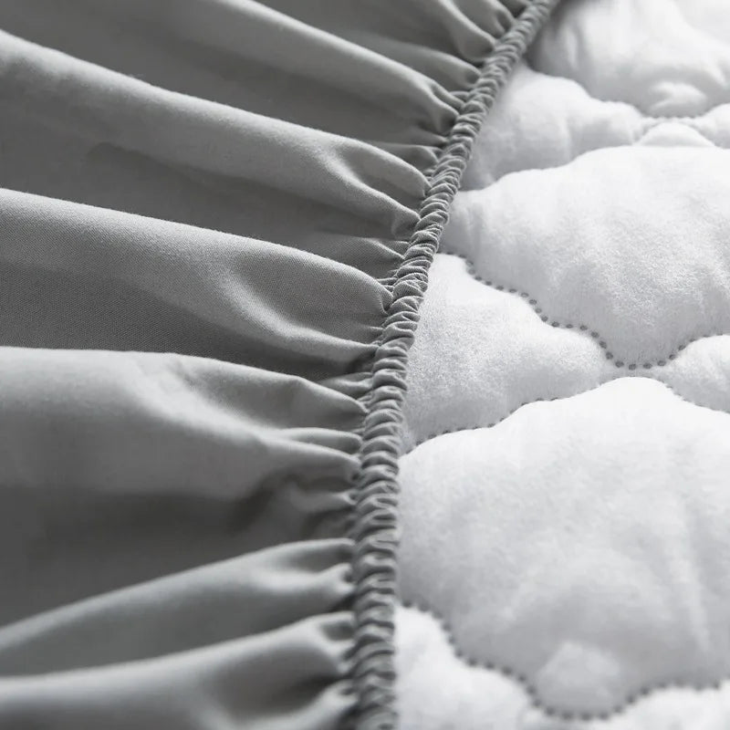 New Waterproof Mattress Cover Topper Washable Bed Cover Thickened Mattress Protector Cover Queen Size Bed Sheet Anti-mites Pad