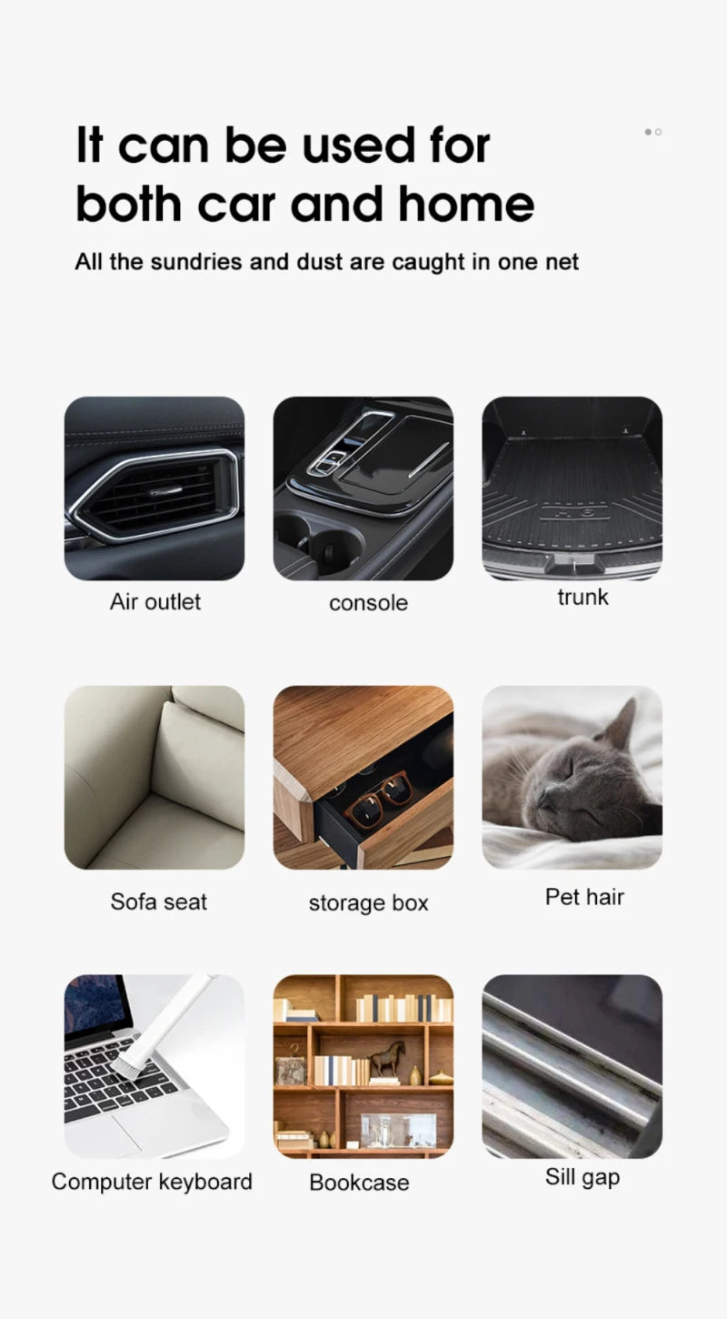 New Car Vacuum Cleaner Portable Mini Handheld Vacuum Cleaner Smart Home Car Dual-purpose Mi Wireless 20000PA Dust Catcher