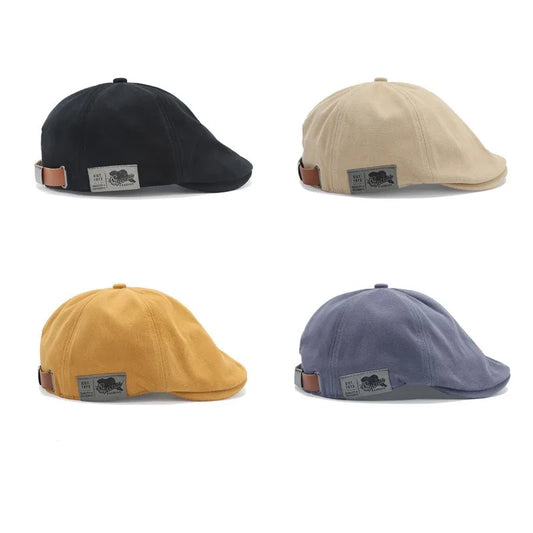Retro classic beret for men and women Japanese street trend back wearing hat woman Korean version beret