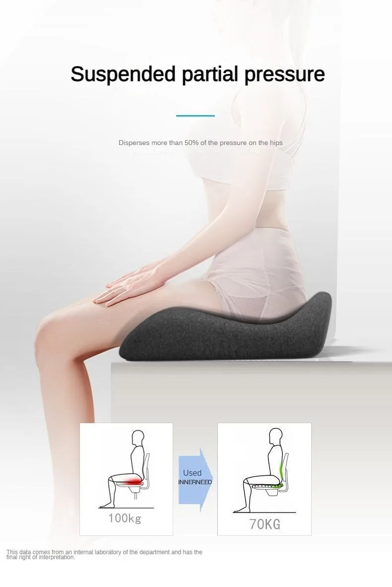 New Tailbone Sciatica Back Pain Relief Comfort Office Chair Car Seat Cushion Non-Slip Orthopedic Memory Foam Coccyx Cushion
