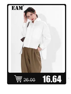 [EAM] Elegant Gray Knitting Cardigan Sweater Loose Fit V-Neck Long Sleeve Women New Fashion Tide Autumn Winter 2025 1DF2337