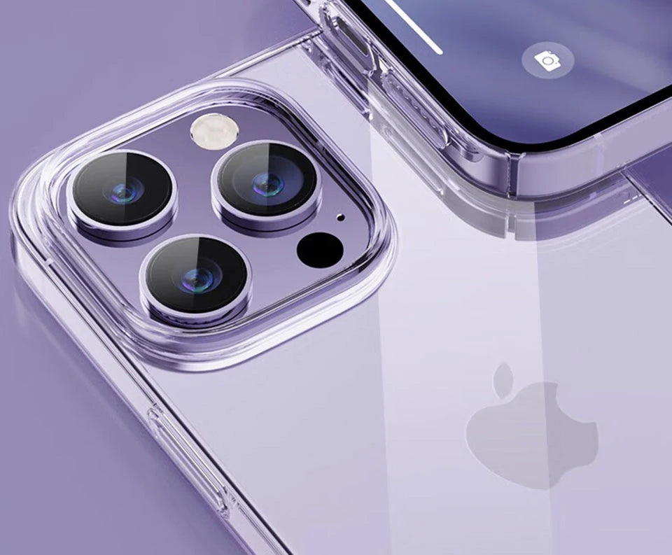 Ultra Thin Clear Phone Case for iPhone 16 15 14 13 12 11 Pro Max Mini X XR XS 7 8 Plus Soft TPU Silicone Transparent Back Cover