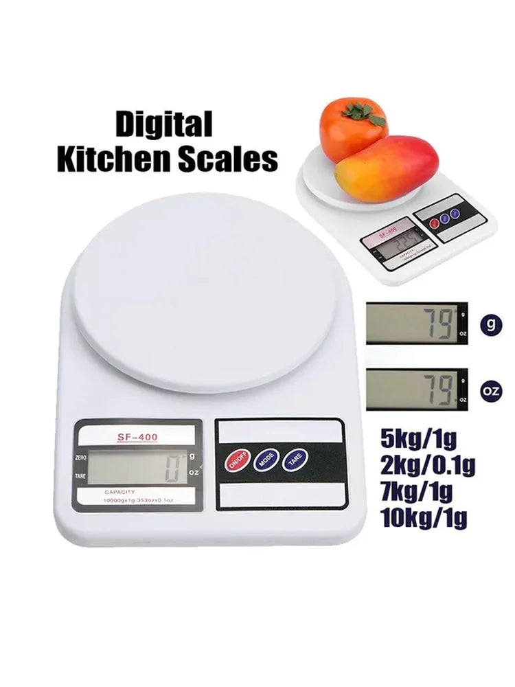 Digital Kitchen Scale 10kg/1g Precise Food Balance Electronic Scale LCD Display Portable Digital Scales Kitchen Accessories