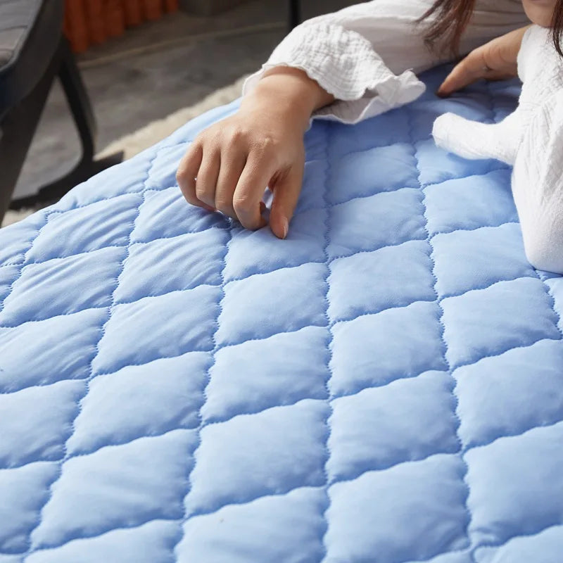 New Waterproof Mattress Cover Topper Washable Bed Cover Thickened Mattress Protector Cover Queen Size Bed Sheet Anti-mites Pad