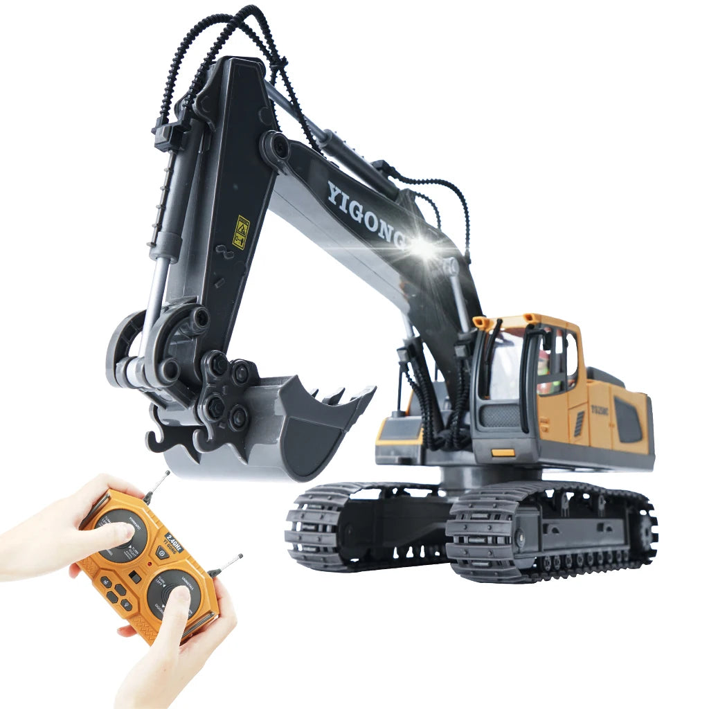 RC Excavator 1:20 Remote Control Truck 2.4G RC Crawler Engineering Vehicle Truck Radio Control Children\'s Day Back to School