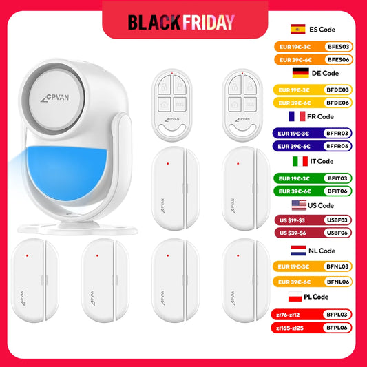 CPVAN Wireless WIFI Infrared Motion Sensor Detector Alarm Tuya Smart Home Alarm security  protection System House Burglar Alarm