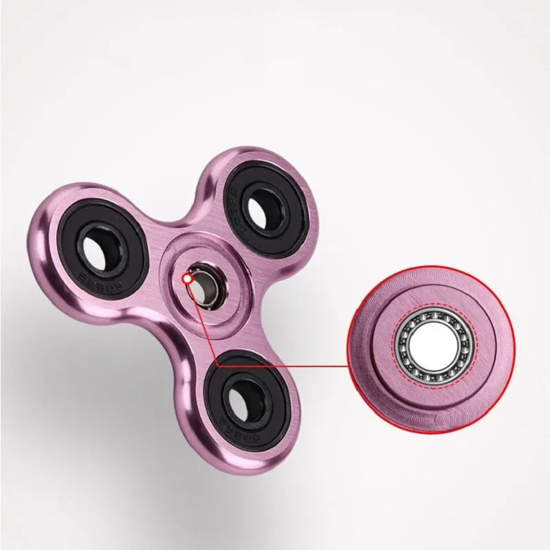 Fidget Finger Spinner Alloy Metal Hand Spinners Stress Relief Decompression Toys For Kids Adults Funny Gifts