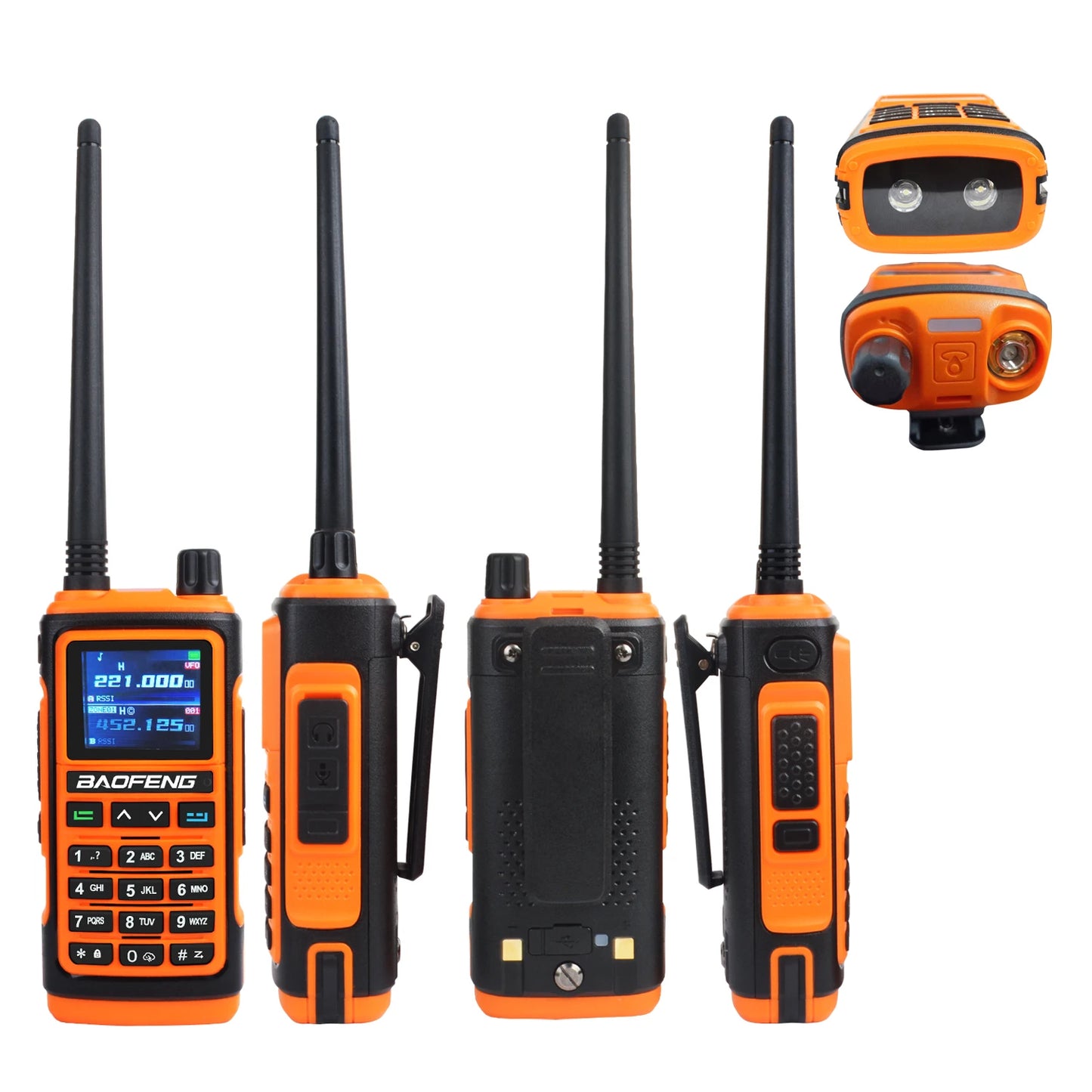 Baofeng UV-17Pro GPS Walkie Talkie 108-136MHz Air Band VHF UHF 200-260MHz 350-355MHz FM Radio Six Bands Freq Copy Waterproof