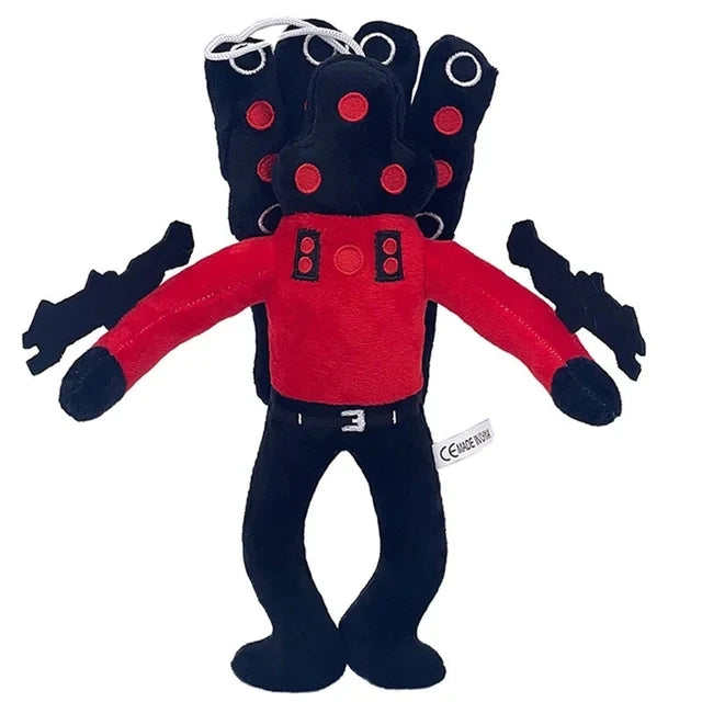 Skibidi Toilet Plush Toys Horror Game Speakerman Camera TV Man Cartoon Plushie Stuffed Doll Kids Birthday Halloween Cosplay Gift
