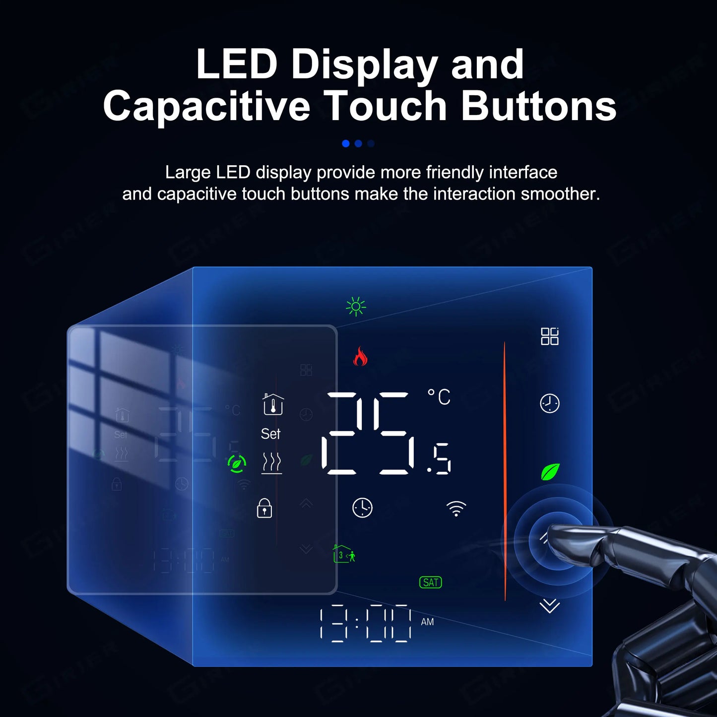 GIRIER Tuya Smart WiFi Thermostat for Water/Electric Heating/Gas Water Boiler Temperature Controller Works with Alexa Hey Google