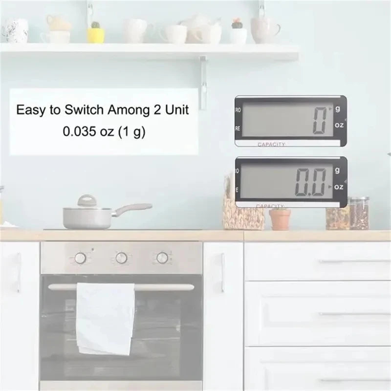 New 5kg/7kg/10kg Electronic Food Scale for Cooking Baking Weighing Measuring Scale Display Digital Kitchen Scale 1g High Precise