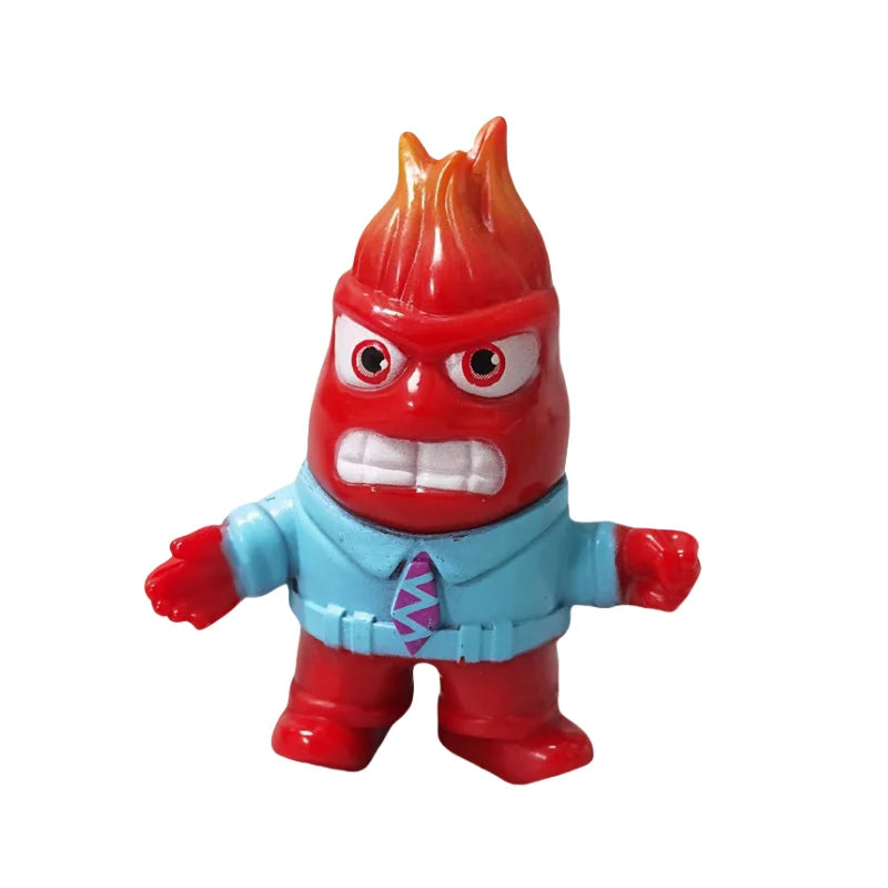 New Inside Out 2 Action Figure Toy Cartoon Movie Joy Anxiety Anger Sadness Disgust Fear Model Doll Figurines Kids Gift