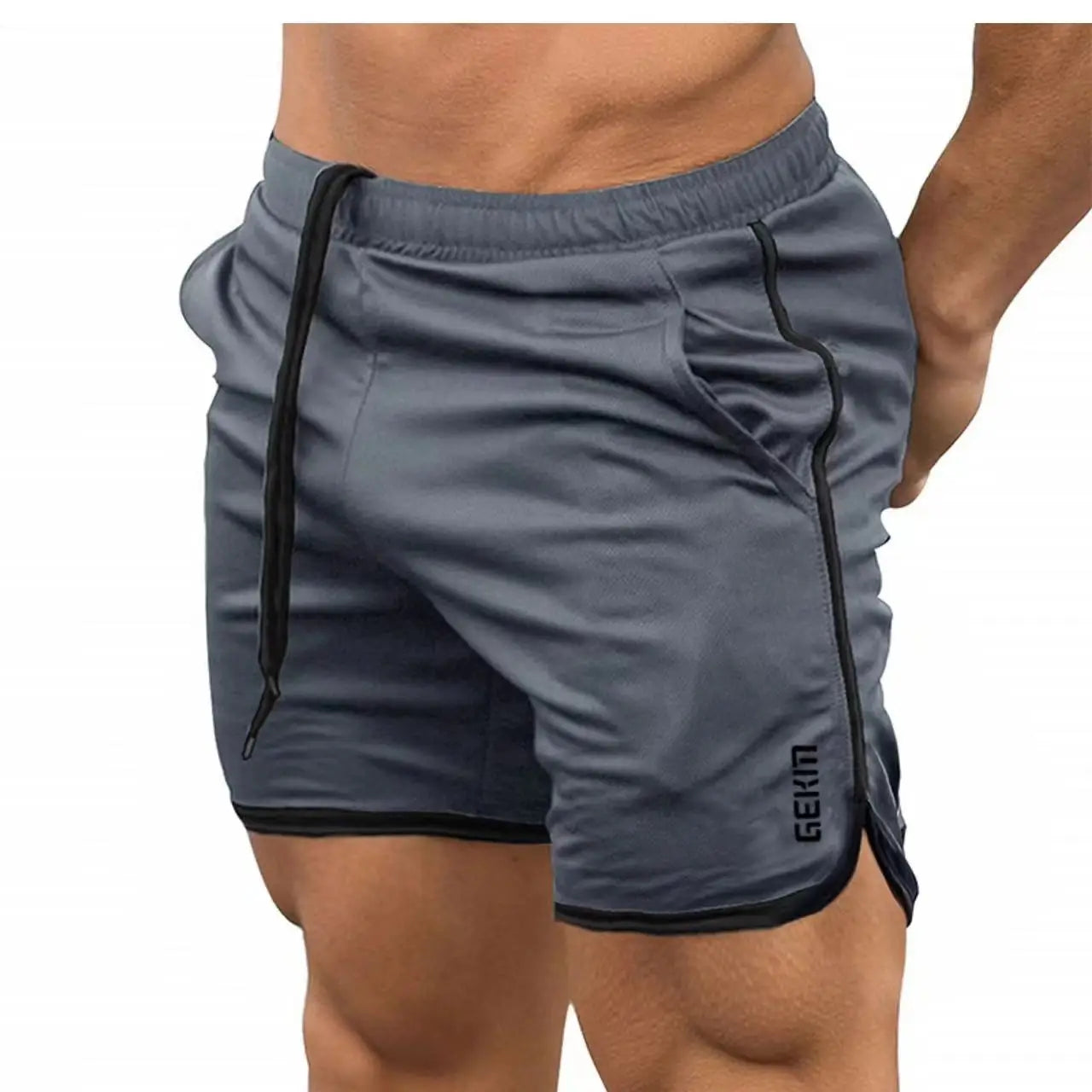 Quick drying sports shorts for men's summer slim casual American training shorts with a three piece basketball running fitness s