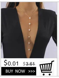 IngeSight.Z Sexy Multilayer Tassel Imitation Pearl Clip Bead Leg Chain Women Simple Adjustable Elastic Thigh Chain Body Jewelry