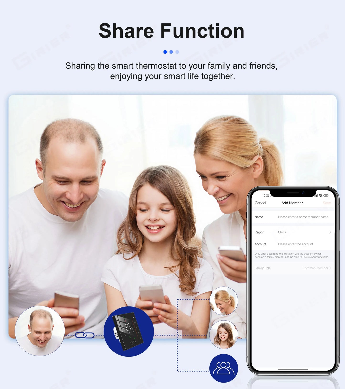 GIRIER Tuya Smart WiFi Thermostat for Water/Electric Heating/Gas Water Boiler Temperature Controller Works with Alexa Hey Google