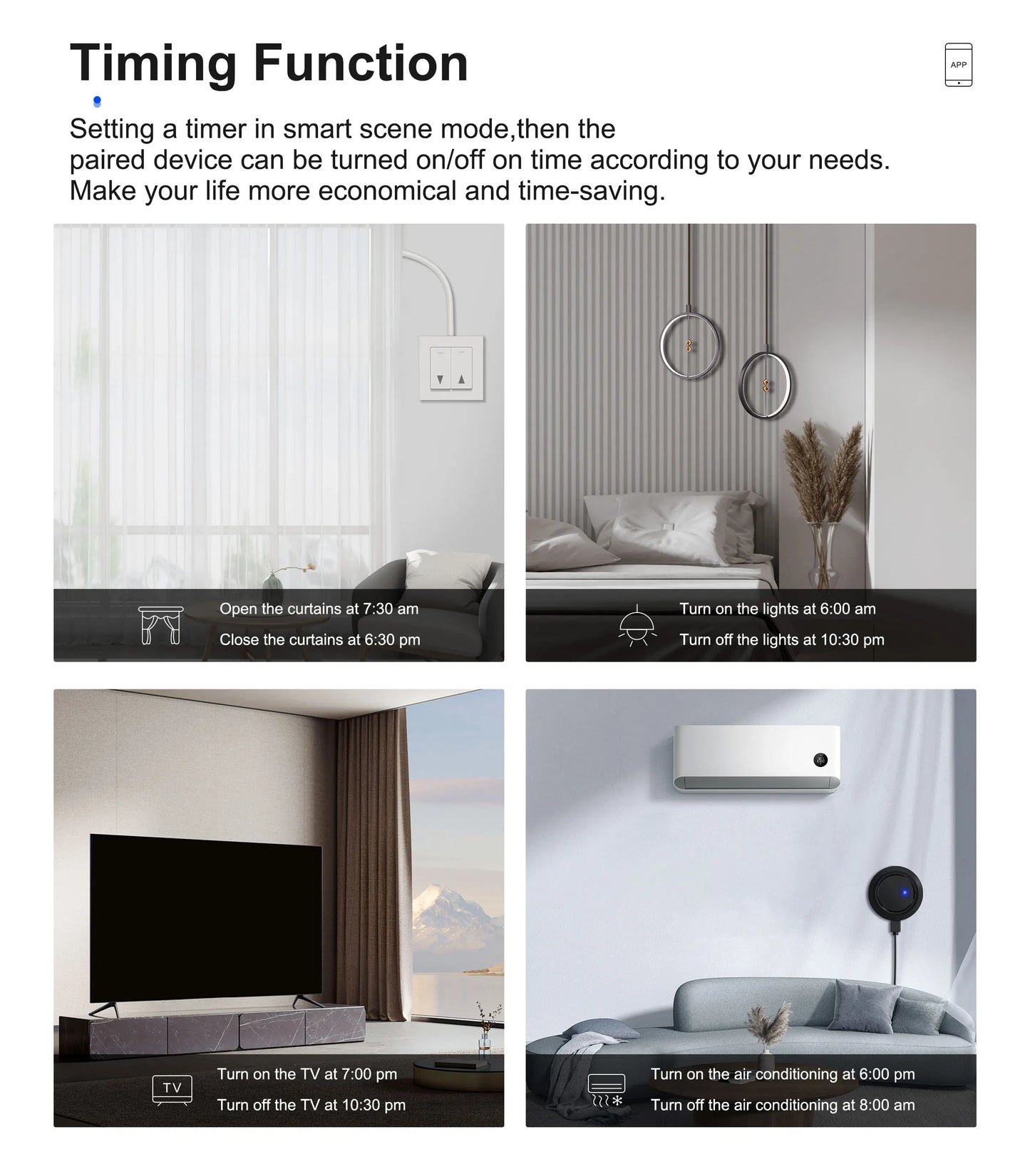 GIRIER Tuya WiFi Smart IR Remote Control Hub, Universal Infrared Remote Blaster for TV AC DVD STB, Works with Alexa Google Home