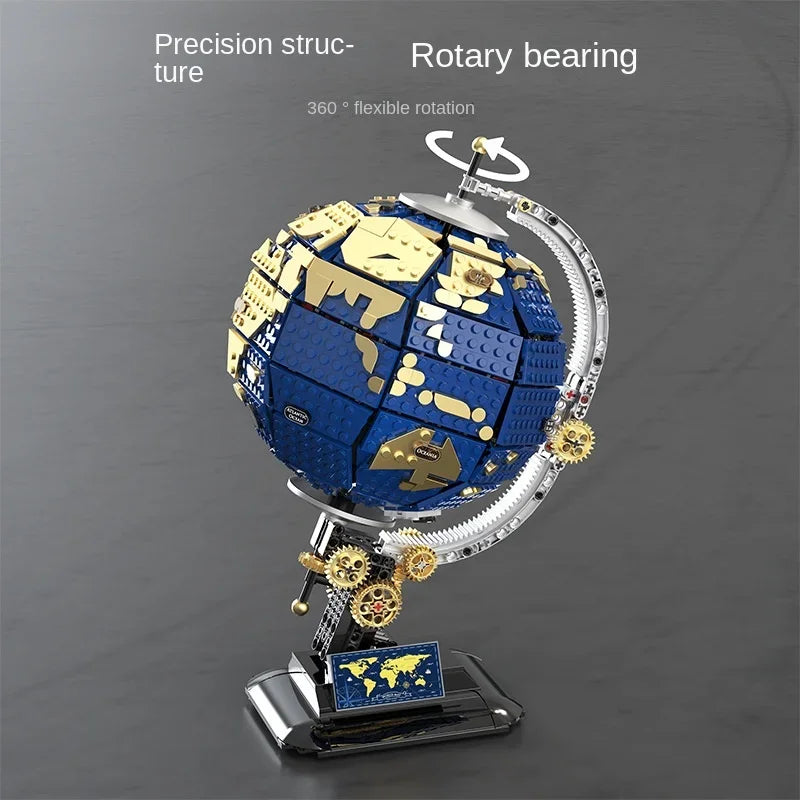 Explore Series Globe Compatible with LEGO Building Blocks Children's Educational Toy Ornament Gift