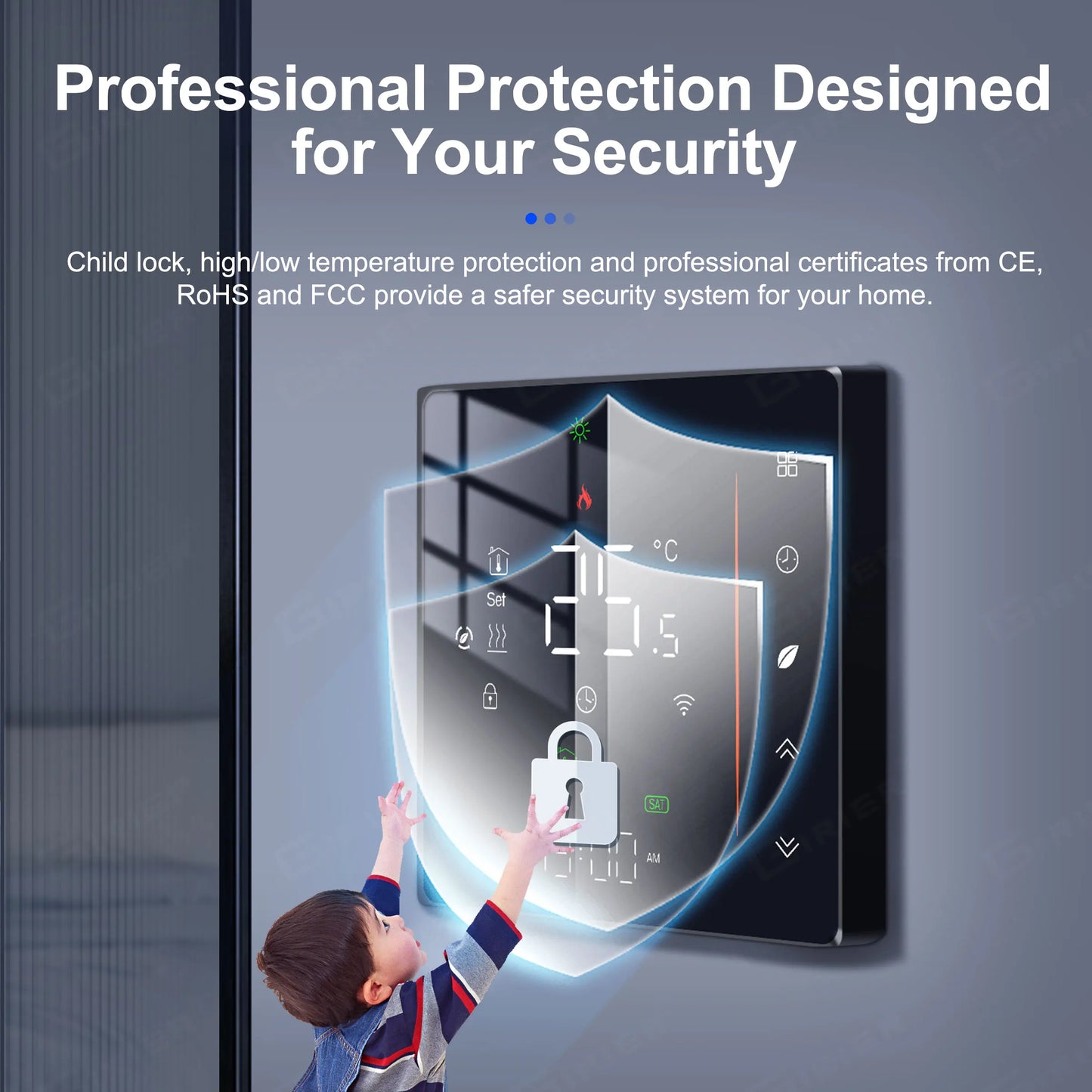 GIRIER Tuya Smart WiFi Thermostat for Water/Electric Heating/Gas Water Boiler Temperature Controller Works with Alexa Hey Google