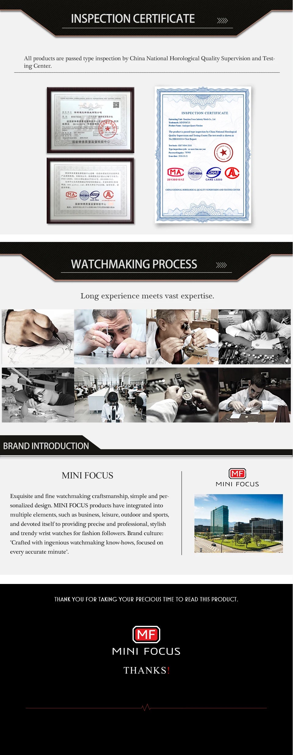 MINI FOCUS Elegant Multifunctional Watch for Women Fashion Waterproof Quartz Ladies Watches Steel Band Bull Head Wristwatch Gift