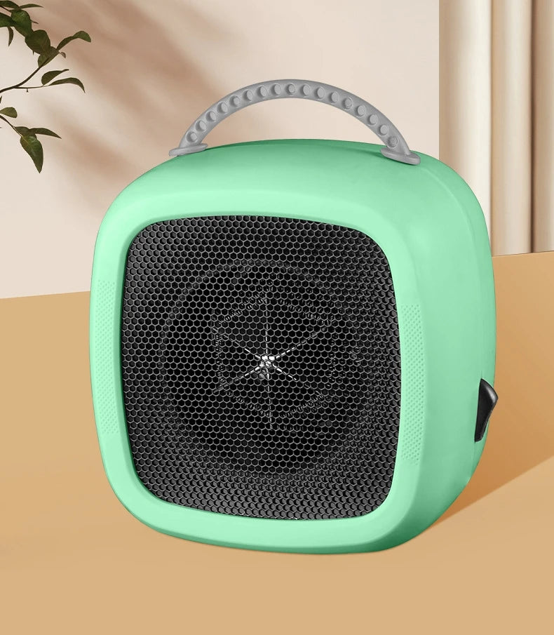 Mini Portable Electric Space Heater 500W Powerful Home Office Desktop Warm Air Heater Warmer Fan Household Silent For Winter