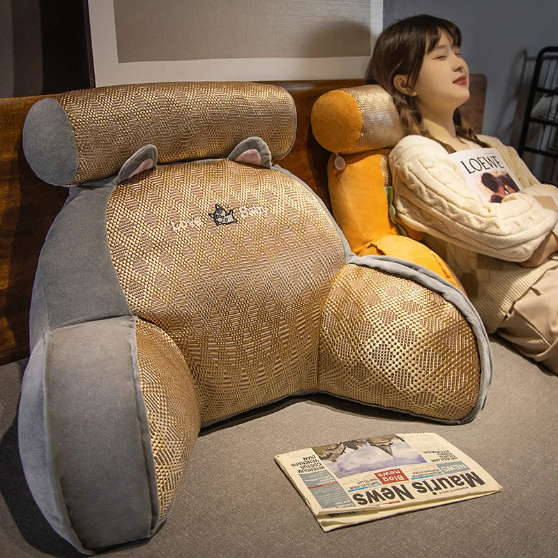 Bedside Cushion Pillow Backrest Dormitory Bed Reading and Playing Sofa Waist Support Office Supportive Headboard Cushion