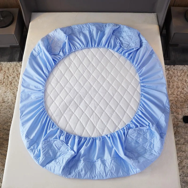 New Waterproof Mattress Cover Topper Washable Bed Cover Thickened Mattress Protector Cover Queen Size Bed Sheet Anti-mites Pad
