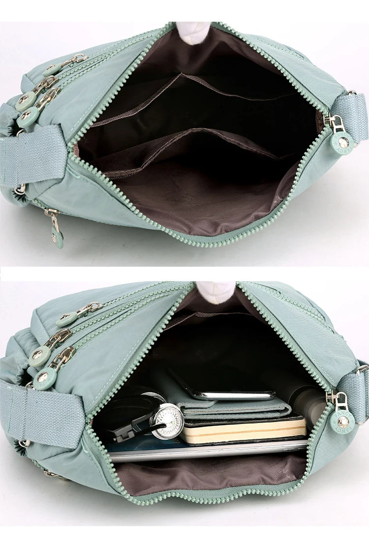 Women's Messenger large capacity Shoulder Bag Polyester Fashion Cosmetic Bag Simple and Versatile Handbag Crossbody Bag