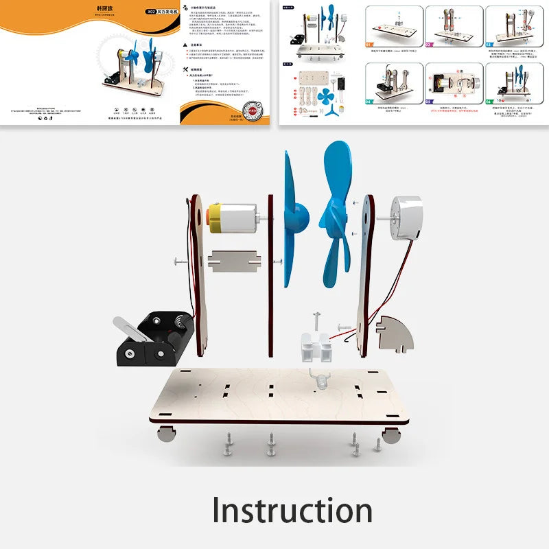 DIY Wind Driven Generator Model STEM Technologia Science Toys Experimental Tool Kit Learning Educational Teaching Aids for Kids