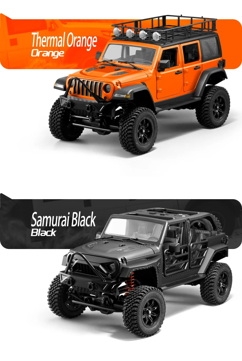 RC Crawler 4x4 Car MN128  2.4G Climbing Buggy Professional with LED Light Full Scale Remote Control Cars Toys for Boys Gift