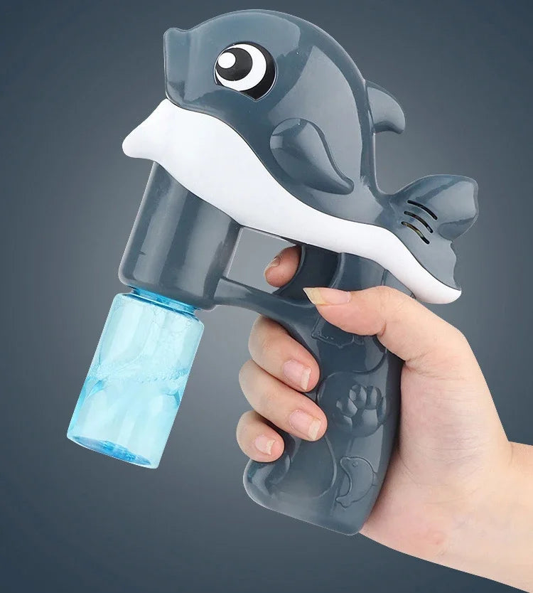 Bubble Gun Electric Automatic Soap Cute Bubbles Machine Kids Portable Outdoor Party Toy LED Light Blower Toys Children Gifts
