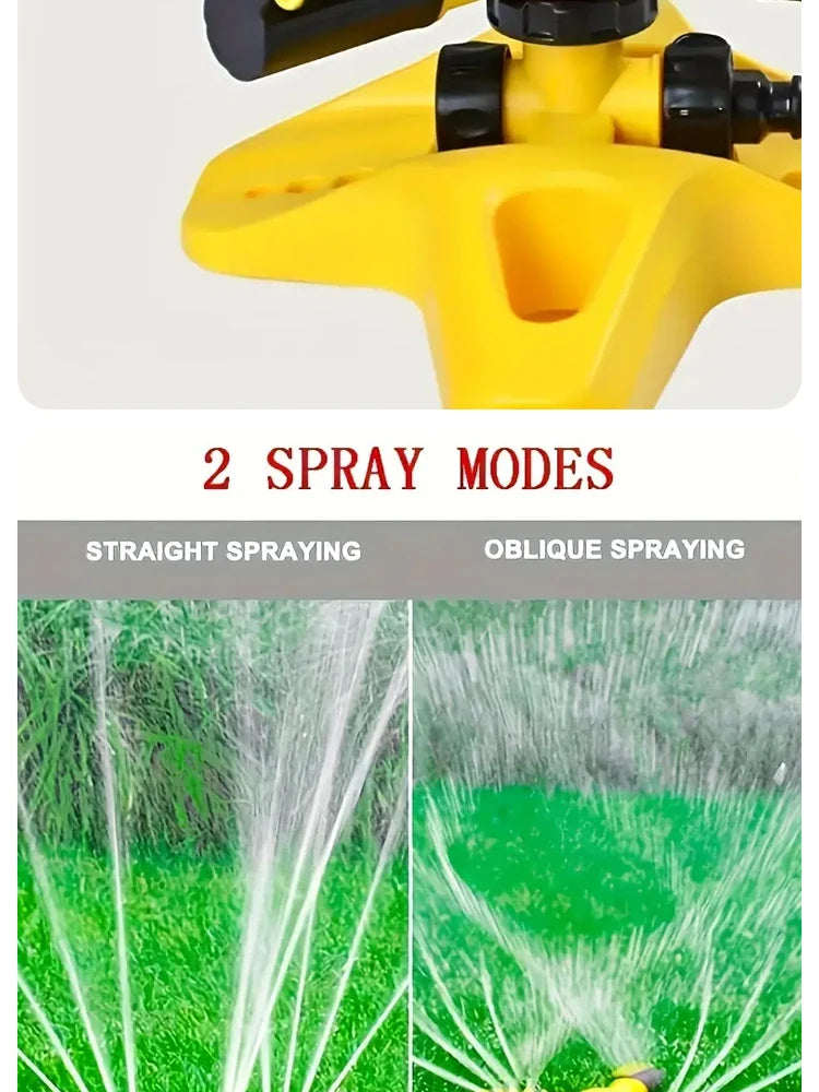 360 Degree Automatic Rotating Sprinkler Head For Nursery Irrigation, Rotating Three-way Sprinkler Series Sprinkler