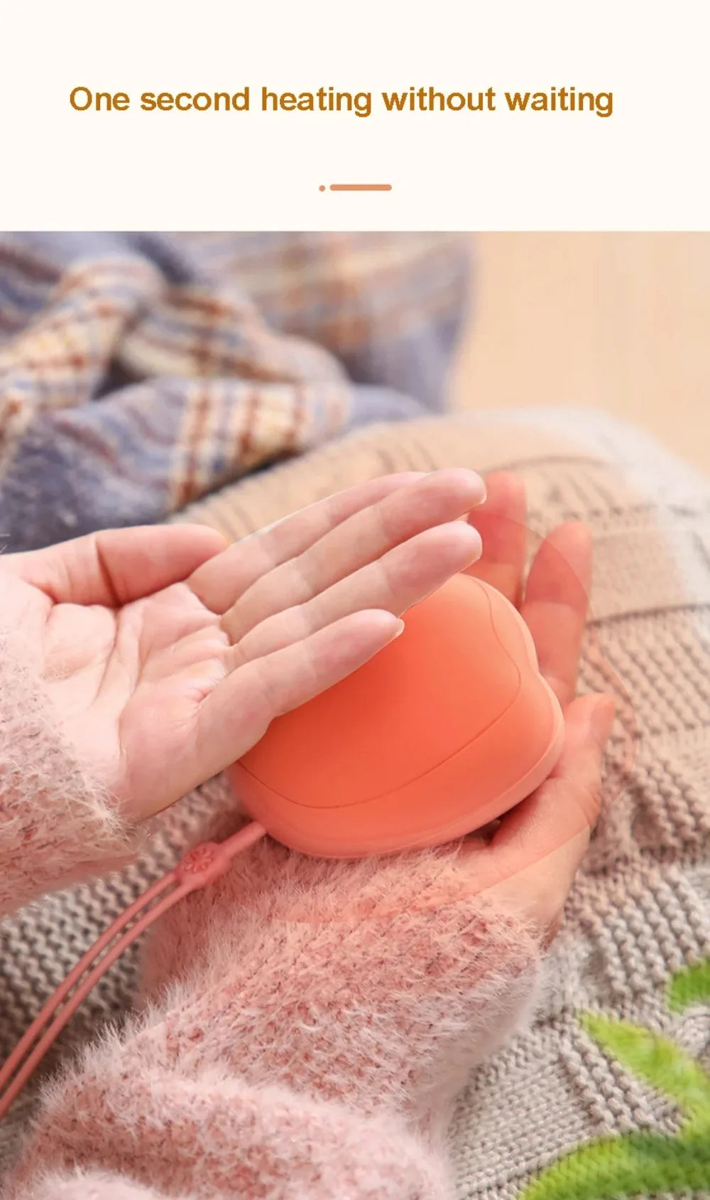 Mini Cat's Claw Hand Warmer Rechargeable Electric Heater 2 Temperatures Portable Cute Pockets Winter for Student Work USB Charge
