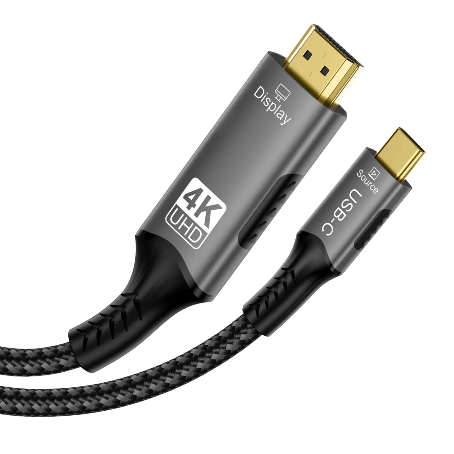 FDBRO USB Type C to HDMI 2.1 Cable Adapter 8K@60Hz,4K@60Hz 6FT Aluminum Type-C to HDMI Braided Cord for Laptop Tablet Galaxy S24
