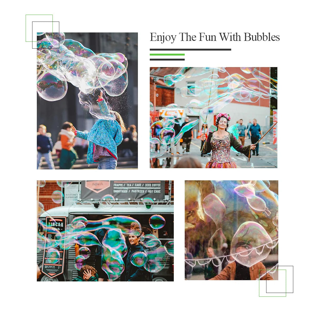 Big Size Adjustable Outdoor Bubble Wand Long Huge Bubbles Machine Gun Bar Sticks Without Water Shape For Kids Soap Bubble Toys