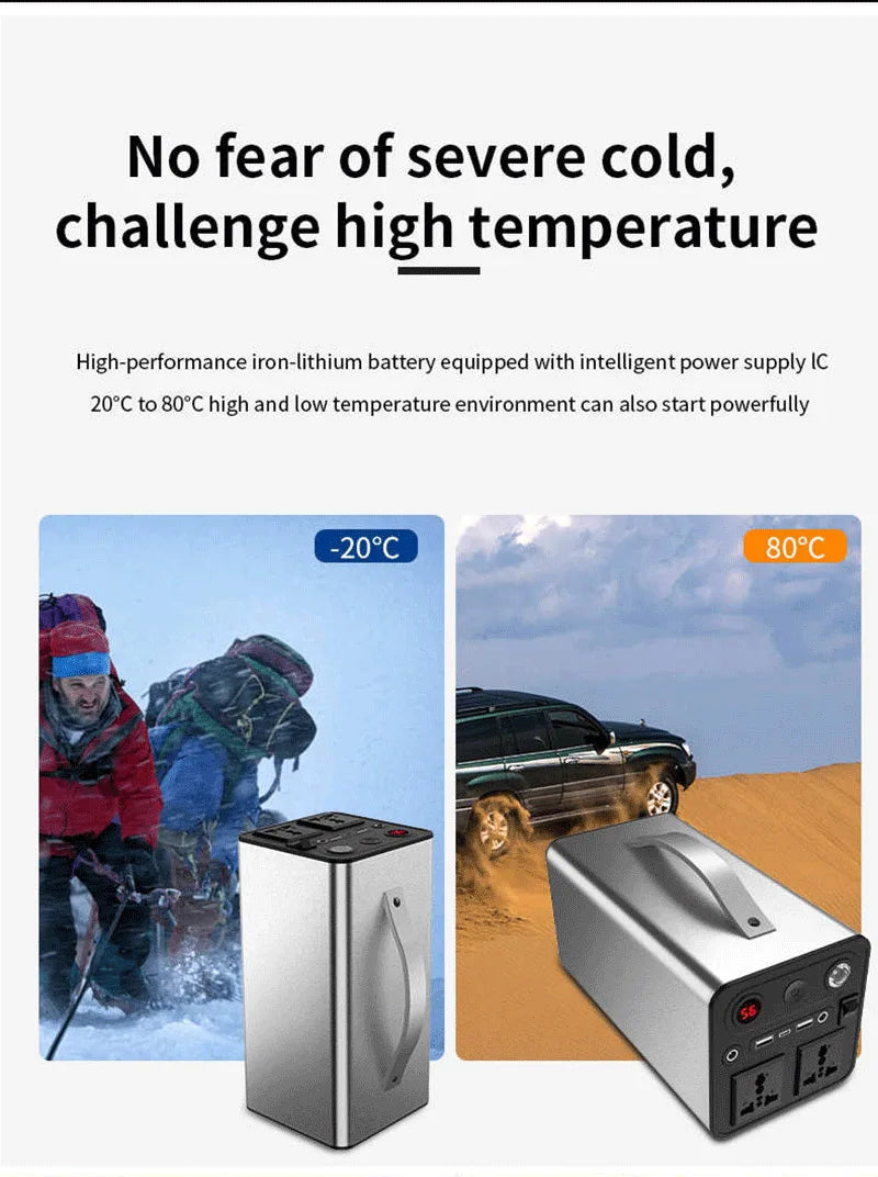 220V 300W Portable Power Station 90000mAh Powerful Emergency Power Supply Outdoor Camping External Spare Battery For Laptop