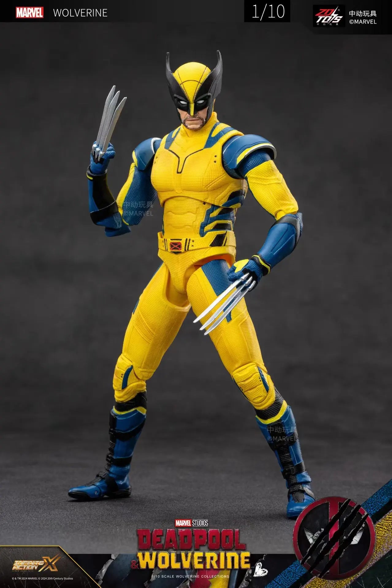 ZD Toys Deadpool & Wolverine Action figures Deadpool Boxed Wolverine  Collection Adult Action Figures Kids Toy