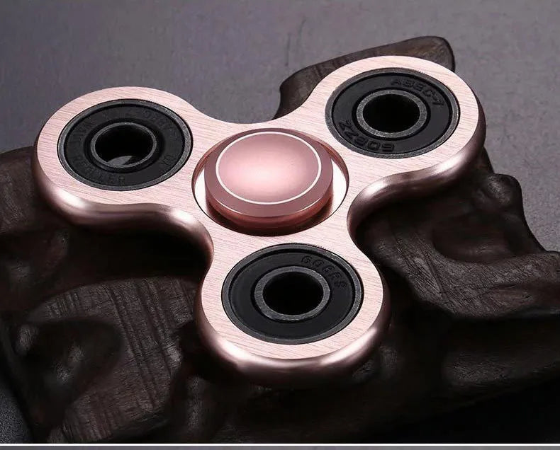 Fidget Finger Spinner Alloy Metal Hand Spinners Stress Relief Decompression Toys For Kids Adults Funny Gifts