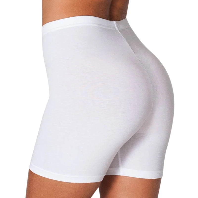 Women Elastic Shorts Casual High Waist Tight Fitness Slim Skinny Bottoms Summer Solid Sexy White Black Cycling Shorts Sweatpants