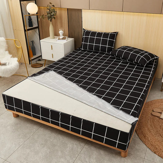 Waterproof Mattress Cover Six-Sided All Inclusive With Zipper Removable Bedspreads Breathable Mattress Protector Pad