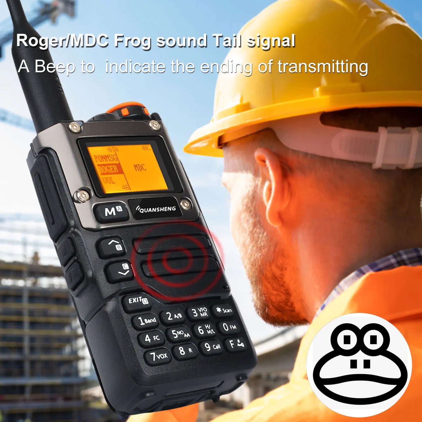 Quansheng Walkie Talkie Air Band 50-600MHz HF RX UV-K5(8) 136-600MHz UHF VHF TX FM Scrambler NoAA Frequency Scan Copy DTMF Radio