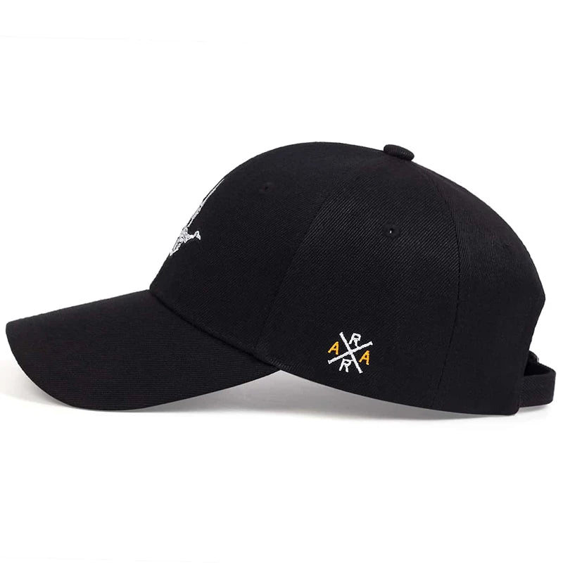 Unisex Skeleton Fingers Embroidery Baseball Caps Spring Autumn Outdoor Adjustable Casual Hats Sunscreen Hat