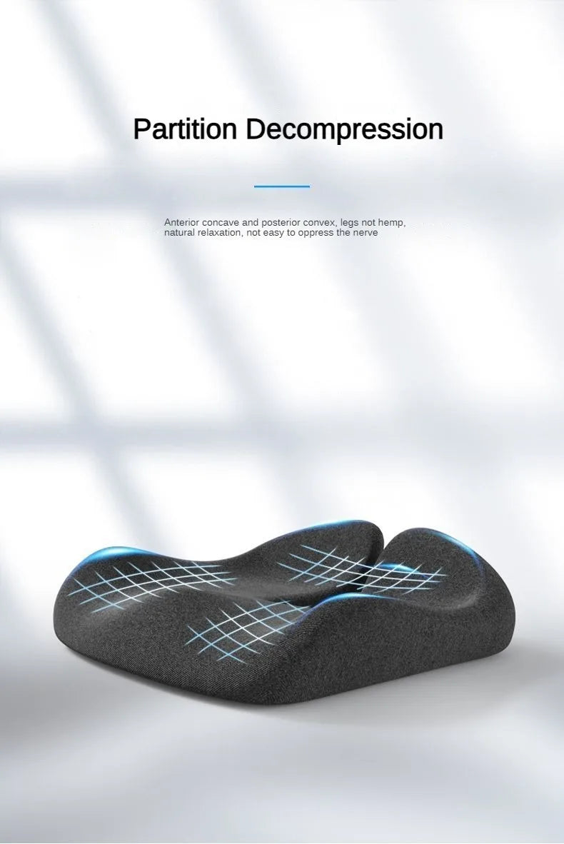 New Tailbone Sciatica Back Pain Relief Comfort Office Chair Car Seat Cushion Non-Slip Orthopedic Memory Foam Coccyx Cushion