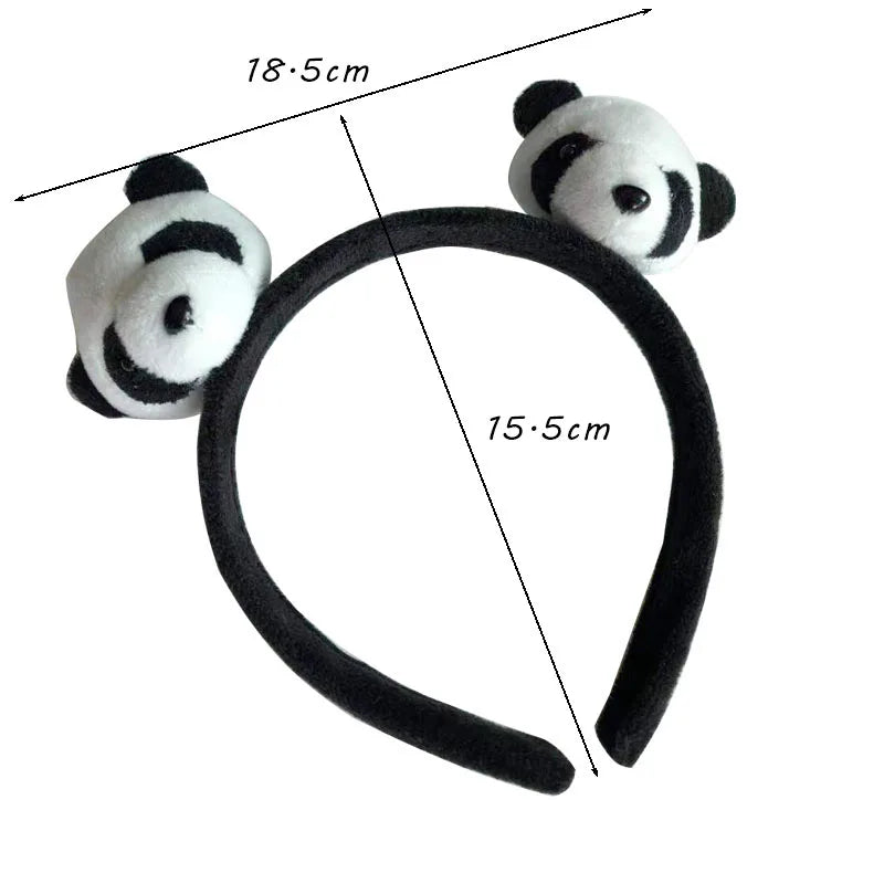 Cartoon Cute Headband New Plush Big Eyes Headband Women's Face Wash Headband Children's Headwear