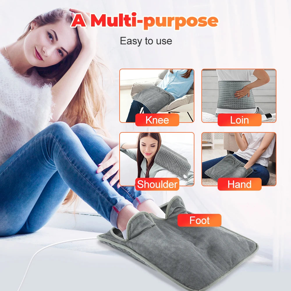 Electric Heating Pad Foot Warmer Soft Plush Washable Portable Winter Heater Thermal Blanket Hand Foot Warming Mat For Bed Sofa